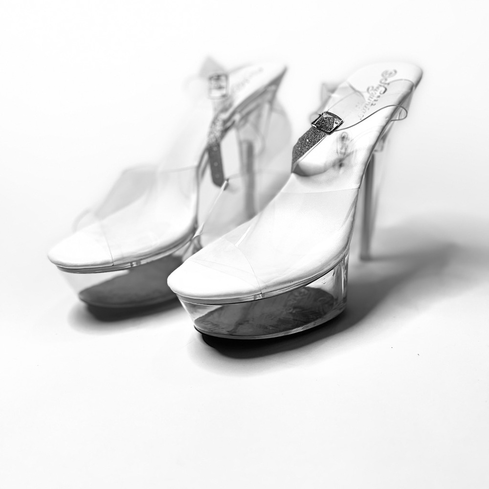 Clear Platform Heels / Brand New / Size 9.5